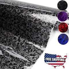 Premium Forged Carbon Fiber Vinyl Film Wrap Roll High Gloss Black Sticker Decal