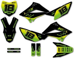 Kawasaki KLX 110 2010 – 2025 Full Custom sticker Kit Heavy style sticker kit