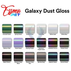 PET Galaxy Dust Gloss Vinyl Wrap For GMC Bowtie Emblem Overlay Sheet Decal