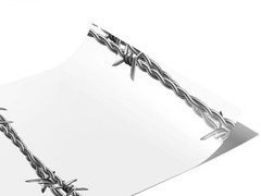 Rwraps Barbed Wire Spiked Variations Gloss Vinyl Film Wrap 59in x 13ft Vinyl