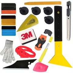 PRO WINDOW FILM TINTING TOOLS KIT, Teflon Slim Foot Handle 3M Squeegee Knife new