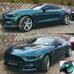 50FT X 5FT Full Car Wrap Stone Green Pearl Metal Satin Chrome Vinyl Sticker HDUS
