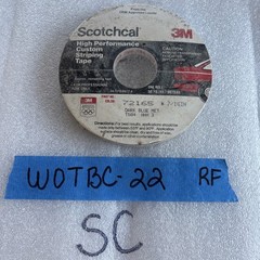 3M Scotchcal 72165 Blue Metallic Stripe Tape 7/16” x 50 Yards Auto Trim NOS New