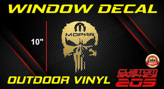 Skull Window TRUCK /CAR Decal ORACAL 651 Premium Outdoor Vinyl Made in USA