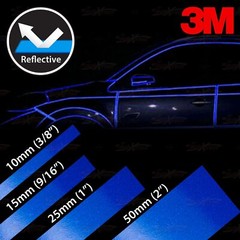 3/8″ 9/16″ 1″ 2″ REFLECTIVE Self Adhesive PinStripe Vinyl 3M Decal Tape Stickers