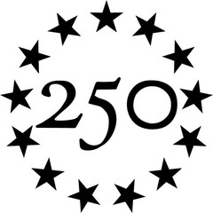 Stars 250 Vinyl Decal Patriotic Anniversary Sticker Betsy Ross 2nd Amendment