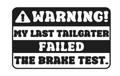 Funny car decal sticker approx.8 x 5 inches