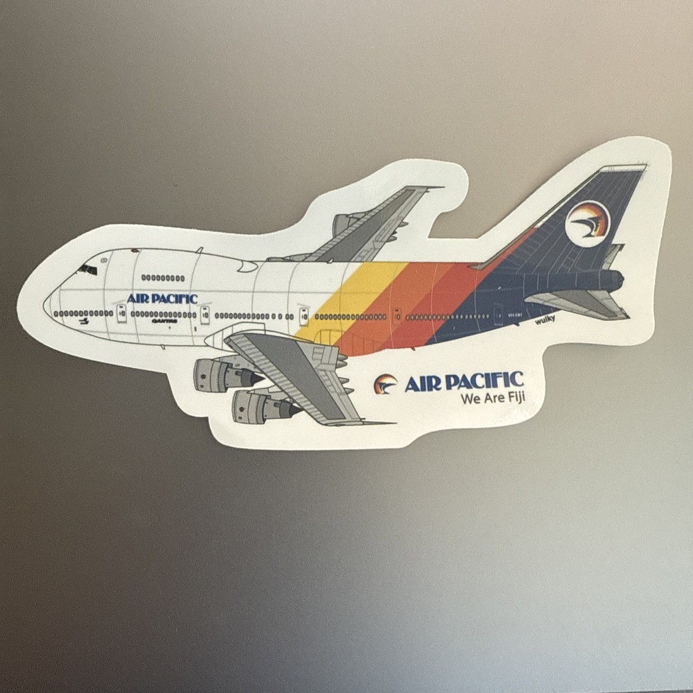 Sticker Air Pacific B747-200 Inches X 6 Inches