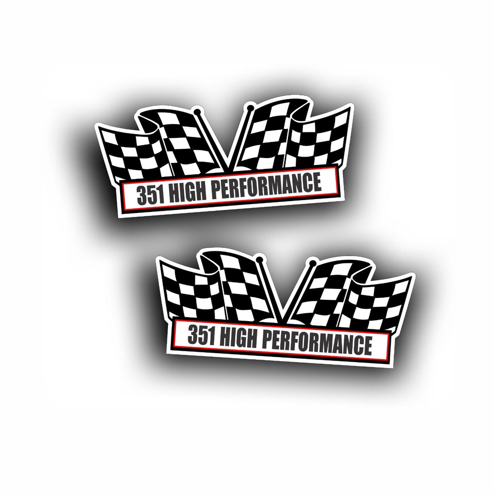 351 HIGH PERFORMANCE AIR CLEANER DECAL Fits Cleveland or Windsor Ford Engine 2X