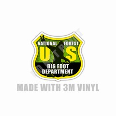 Roosevelt National Forest Colorado Sticker Bigfoot Souvenir Waterproof 2 Pack