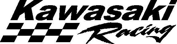 Kawasaki Racing 2″ x 8″ decal sticker set of 2, any color