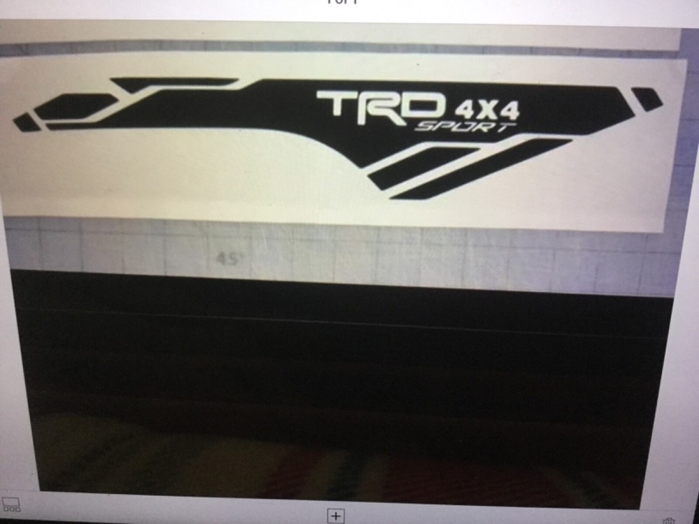 1 drivers side bed Vinyl Decals graphic 2016-2020 4 Toyota Tacoma TRD 4×4 Sport