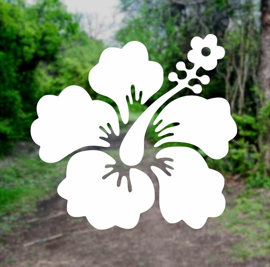 Hibiscus Flower [PICK COLOR] Hawaii Vinyl Decal Sticker Laptop/Car/Truck/Window