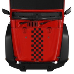 Vinyl Racing Stripe Decal Bumper Checker Sticker Trim For Car Pickup SUV Hood