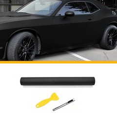 5 FT For BMW Black Matte Vinyl Car Wrap Film Sticker Body Trim with Hand Tools
