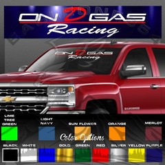 #132 On D Gas Racing Vinyl Decal Stickers