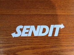 SEND IT Sticker Funny Vinyl Snowmobile Decal Car 3.0