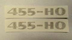 1975-1976 Trans Am 455 HO Shaker Decals Offered in Red, Blue, Green, Orange,Gold