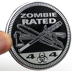 1pc Zombie Rated Sticker Decal Emblem 4×4 Badge Auto Fender 6cm 2.36″