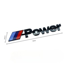 NEW M Power Badge Series Tail Emblem Sticker Car Rear Trunk Decal For BMW M
