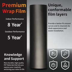 Genuine Matte Black Vinyl Wrap Car Auto Sticker Film Decal Bubble Free Sheet USA
