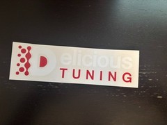 Delicious Tuning Decal White Red 7×2 Flex Fuel Subaru WRX Sti Impreza STI