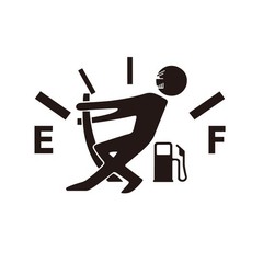 Funny High Gas Consumption Reflective Car Sticker Decal Fuel Truck Gage Sticker