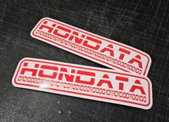2x JDM Hon data Sticker Decal Drift Car Turbo Euro Civic S2000 TypeR P28 ECU