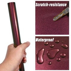 Purple to Green Chameleon Fiber Car Vinyl Wrap, High Gloss Car Body Wrap Roll
