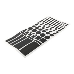 High Quality Light Dimming Stickers Light Dimming Stickers PVC Black 8x4inch