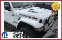 18 – 23 Jeep Gladiator RUBICON Hood Decals Graphics Stickers JT Red Black FJ5T6