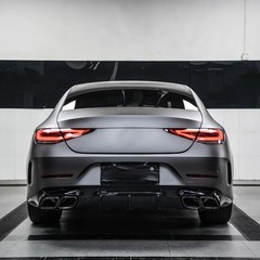 5FTx50FT PET AMG Mountain Gray Vinyl Wrap Scratch Resistant Self Adhesive