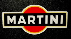 Martini Racing Sticker*Matte*Finish Approx Size:￼3-3/8”X 1-1/2” Self Adhesive