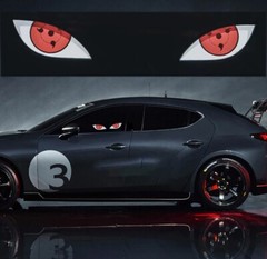 JDM Sharingan Eye Glow Panel Electric Lamp Interior LED Light Sticker Window
