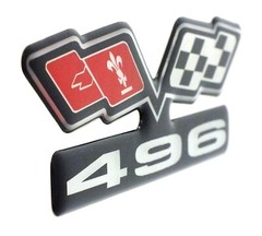 Chevy 496 (FLAGS) EMBLEM Super Sized BLACK