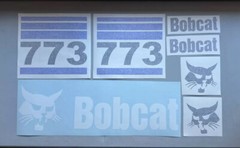 Bobcat 773 (SET OF 7) Skid Steer Replacement Aftermarket Vinyl Decals.