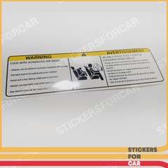 Car BAGs AIR Stickers To The Sun Visor