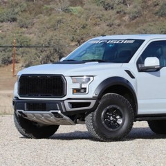 Ford F-150 Pickup Front Windshield Decal Graphics in White