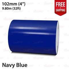 NAVY BLUE 4″ 102mm Roll PIN STRIPE Car Striping Line TAPE Decal Vinyl Sticker