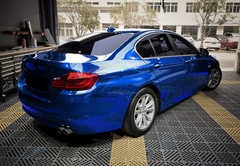 PET Squadron Carbon Fiber Gloss Royal Blue Car Vehicle Vinyl Wrap Decal Sheet