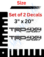 Toyota TRD 4×4 Sport Decals vinyl sticker Tacoma Tundra Truck Bed Decal Set of 2