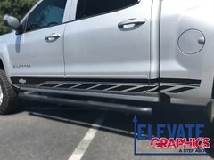 Fits Chevy Silverado Side Rocker Two Graphics Vinyl Stripes 3m Decals 2014-2023