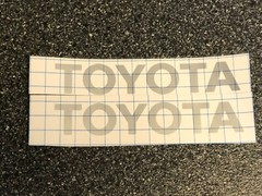 2x Toyota Logo Vinyl Sticker Decal 4″ 6″ 8″ 12″ 16″ 20″ 23″