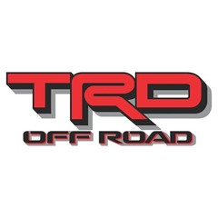 2024 Toyota Tacoma vinyl decals trd off road 4×4 stickers Black / Red, Set of 2