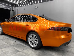 Premium Orange High Gloss Metallic Glossy Sticker Decal Vinyl Wrap Air Release