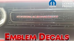Dodge Challenger Grill Emblem Decal 2015 2016 2017 2018 2019 2020 2021 2022 2023