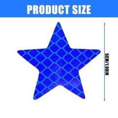 6pcs Reflective Star Decals Warning Tapes for Car Bike Nighttime Safety Stickers