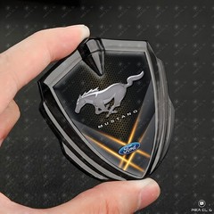 Mustang 3D Metal Shield Emblem Sticker Car for Fender Hood