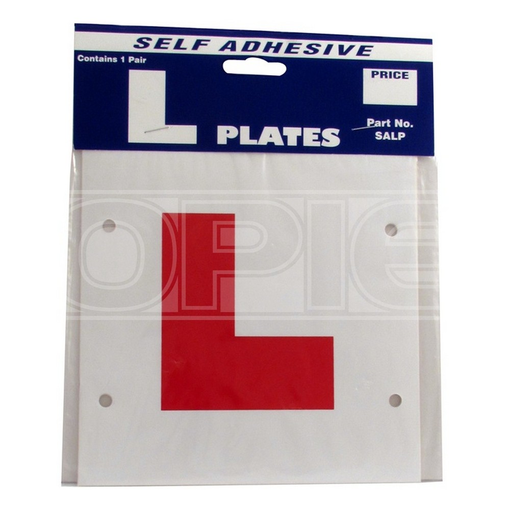 L Plates For Learner Drivers Pair Self Adhesive Vinyl – Castle Promotions
