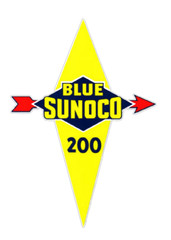 FITS VINTAGE BLUE SUNOCO GASOLINE GAS MOTOR OIL PUMP CAR BUMPER STICKER DECAL